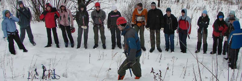 Снежно-ледовая тренировка в парке Швейцария